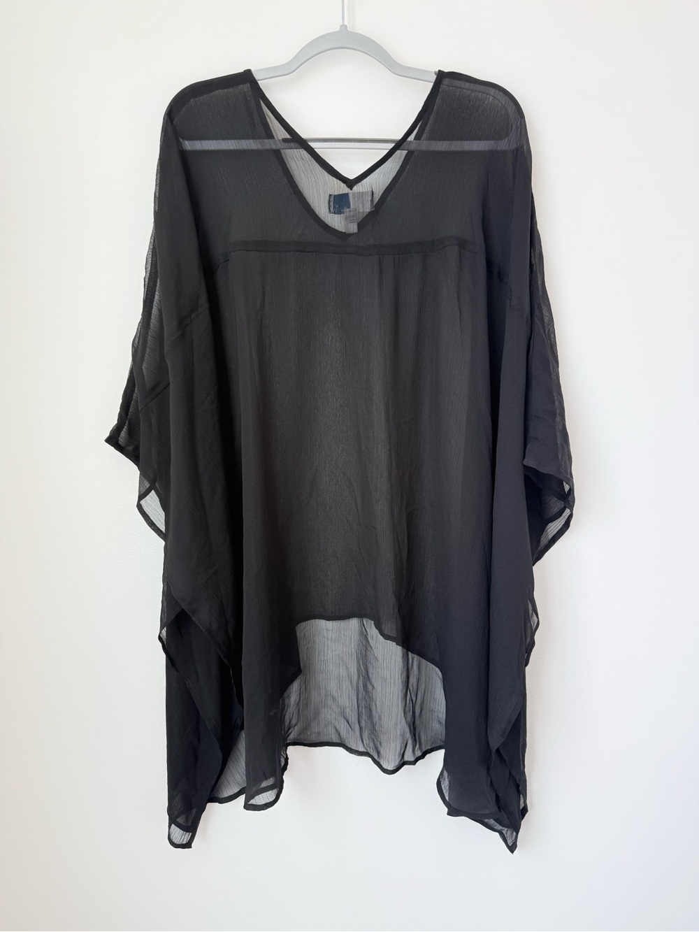 14th and Union Black V-Neck bathing suit Cover-Up